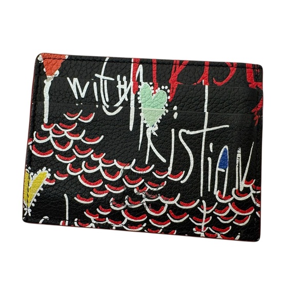 ✨🛍️ Christian Louboutin Graffiti Card Case - Picture 2 of 6